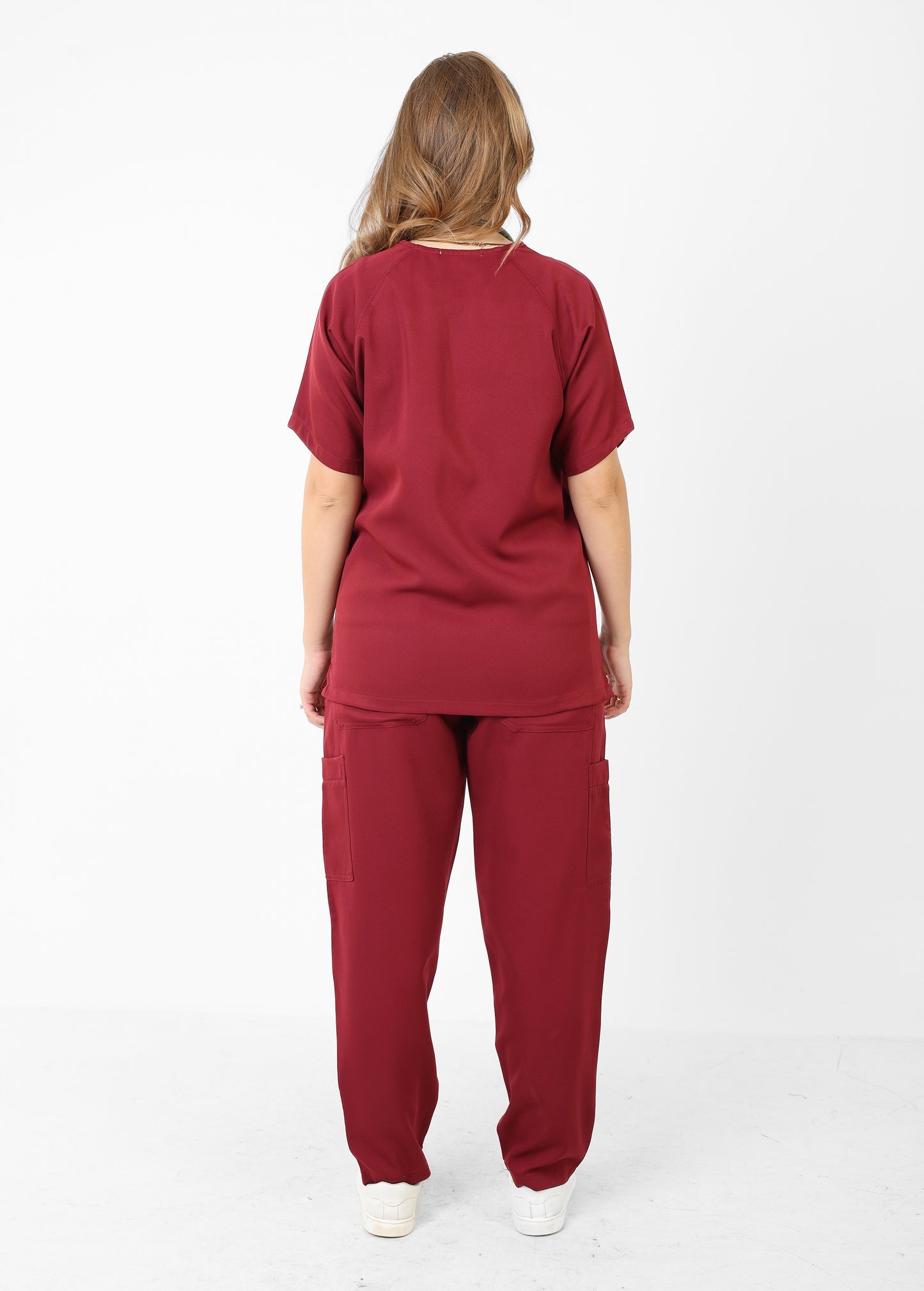 Short sleeves Garnet Rouge Full set ARMK Scrub For HER