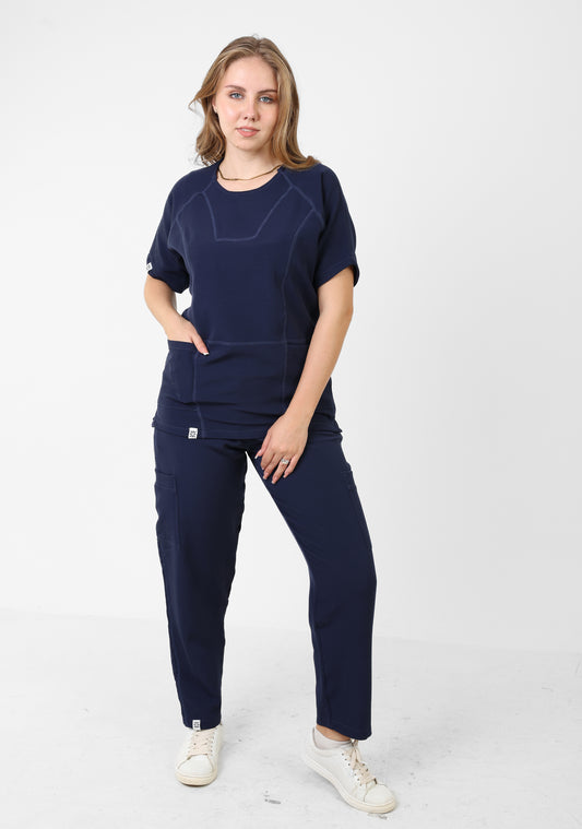 Short sleeves Regal Indigo Full set ARMK Scrub For HER