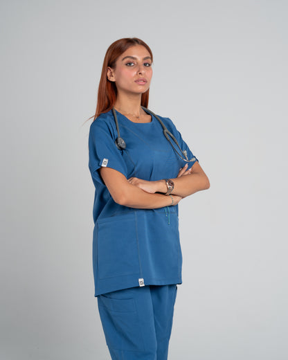 Short sleeves Royal Sapphire Full set ARMK Scrub For HER